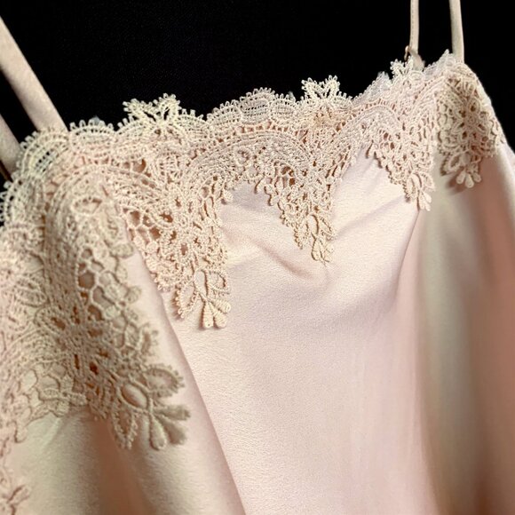 BLUE TASSEL at ANTHROPOLOGIE Lace Trim Straight Neck Tank Top — LARGE — NWT - Picture 5 of 13